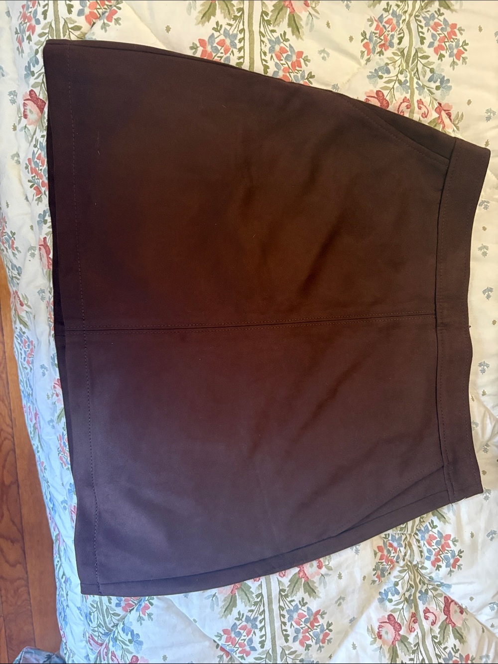 LOFT Dark Brown A-Line Skirt